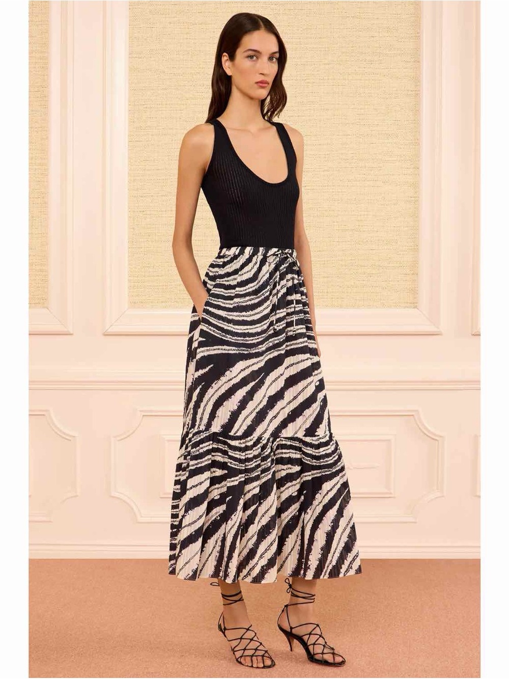 Olina Cotton Midi Skirt - Ulla Johnson - size 2